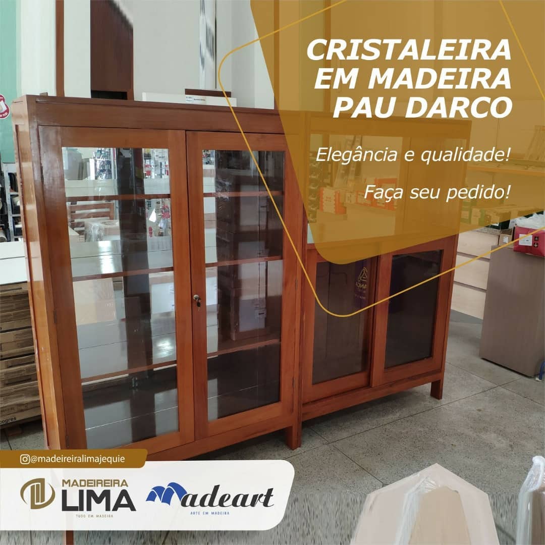 Cristaleira em Pau D'Arco